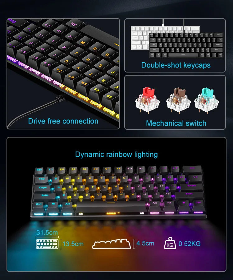 Clavier mécanique 60%